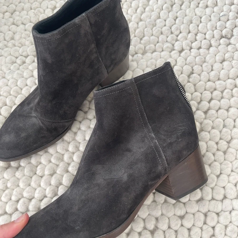 Rag & Bone Black Suede Ankle Boots